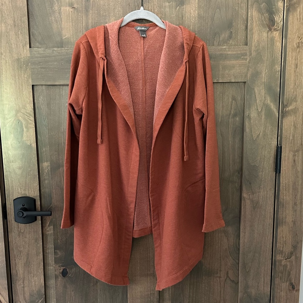 NWOT Eddie Bauer Women’s Camp Fleece Wrap Hoodie